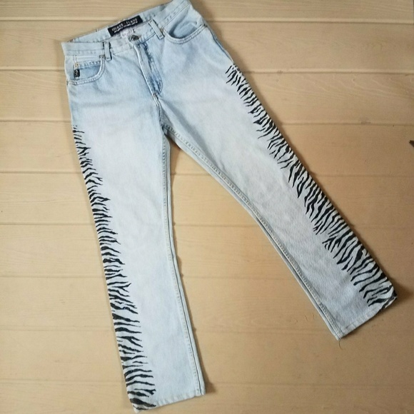 guess striped jeans
